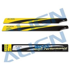 Align 600n carbon main blades - yellow