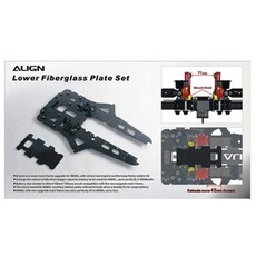 Align lower fiberglass plate set