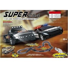 Slotcar racing set usb joy super 254 sls