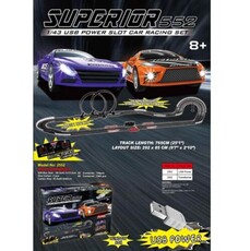 Slotcar racing set usb joy super 552 sls