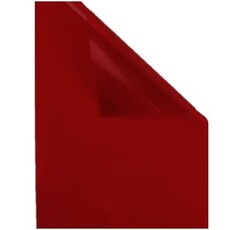 Self adh trans deep red 0.10x194x320mm