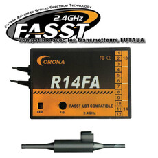 Receiver futaba 14ch (r14fa 2.4g) fasst