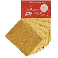 Sandpaper k&s (3x fine/3x med/3x coarse)