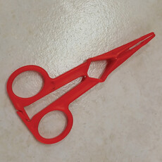 Hemostat hao gentle plastic locking red