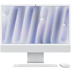 Apple iMac 24" Desktop PC - Apple M4 Chip / 24" 4.5K Retina / 16GB RAM / 512GB SSD / macOS / Silver (MWUV3SO/A)