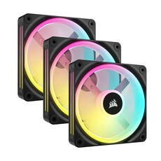 Corsair iCUE LINK QX120 RGB 120mm PWM PC Fans Starter Kit with iCUE LINK System Hub (CO-9051002-WW)