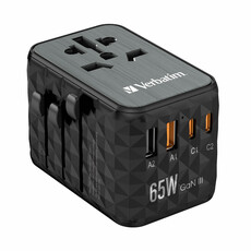 Verbatim 65W GaN III Universal Travel Adapter (32120)