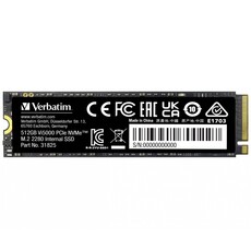 Verbatim Vi5000 512GB M.2 2280 PCIe NVMe Solid State Drive (31825)