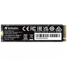 Verbatim Vi5000 2TB M.2 2280 PCIe NVMe Solid State Drive (31827)