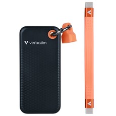Verbatim Pocket 1TB Solid State Drive with Keyring Cable - Black/Orange (32193)
