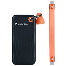 Verbatim Pocket 2TB Solid State Drive with Keyring Cable - Black/Orange (32197)