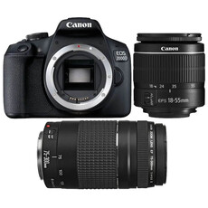 Canon EOS 2000D Essential Double Lens Kit (2728C067AA)