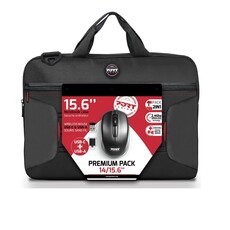 Port Designs 15.6-inch Toploading Laptop Bag and Wireless Mouse Bundle (501873)