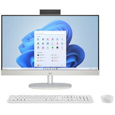 HP 24-cr1002ni 23.8" All-in-One Desktop PC - Core Ultra 5 125U / 23.8" FHD / 16GB RAM / 512GB SSD / Win 11 Home / Shell White (B0RF8EA)