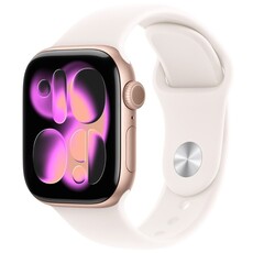 Apple Watch Series 11 GPS 42mm Rose Gold Aluminium Case with Light Blush Sport Band - S/M (MEU04AF/A)