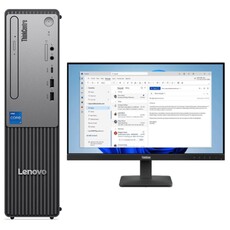 Lenovo ThinkCentre neo 50s Gen 5 Desktop PC (12XD004SSA) + Lenovo ThinkVision S24-4e 23.8″ Full HD IPS Monitor (64B5KAT1SA)