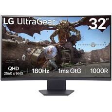 LG UltraGear 32-inch QHD VA Curved 180Hz Gaming Monitor (32GS60QC-B.AFBQ)