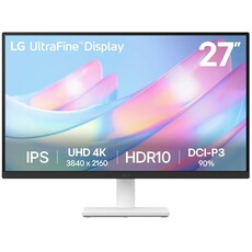 LG UltraFine 27-inch 4K UHD IPS Monitor - White (27US500-W.AFAQ)