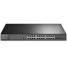 TP-LINK JetStream 24-Port Gigabit and 4-Port 10GE SFP+ L2+ Managed Switch with 24-Port PoE+ (TL-SG3428XMP)