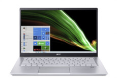Acer Swift X Notebook PC - Ryzen 5-5500U / 14.0" FHD / 8GB RAM / 512GB SSD / NVIDIA GeForce GTX 1650 4G GDDR6 Graphics / Win 10 Pro / Gold & Silver (NX.AC2EA.004)