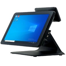 Pinnpos DV715XL All-in-One POS System - Celeron J6412 / 15" Touch Display + 7" Display / 8GB RAM / 128GB SSD / No OS (DV715XL)