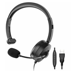 Astrum HU620 Single-Sided USB Headset USB with Flexible Mic (A12062-B)