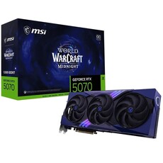 MSI GeForce RTX 5070 12GB World of Warcraft MIDNIGHT VOID EDITION OC Graphics Card (G5070-12WMVEC)