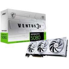 MSI GeForce RTX 5080 16GB VENTUS 3X OC WHITE Graphics Card (G5080-16V3CW)
