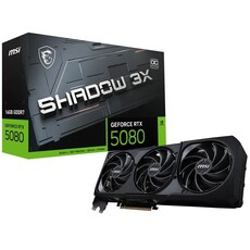 MSI GeForce RTX 5080 16GB SHADOW 3X OC Graphics Card (G5080-16S3C)