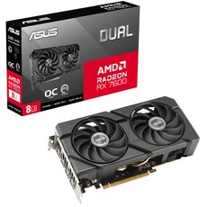 ASUS Dual Radeon RX 7600 EVO OC Edition 8GB GDDR6 Graphics Card (90YV0LD0-M0NA00)