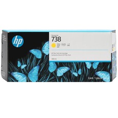HP 738 300ml Yellow DesignJet Ink Cartridge (676M8A)