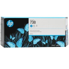 HP 738 300ml Cyan DesignJet Ink Cartridge (676M6A)
