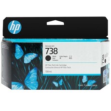 HP 738 130ml Black DesignJet Ink Cartridge (498N4A)