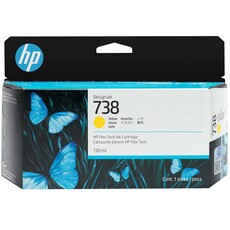 HP 738 130ml Yellow DesignJet Ink Cartridge (498N7A)