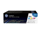 Genuine HP 125A Tri-pack Cyan/Magenta/Yellow LaserJet Toner Cartridges (CF373AM)