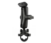 RAM Twist Lock Suction Cup with Double Socket Arm and Round Base Adapter