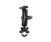 RAM Twist Lock Suction Cup with Double Socket Arm and Round Base Adapter