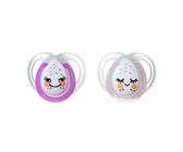 Chicco - Soother Physio Soft Girl Silicone - 0-6 Month - Set Of 2