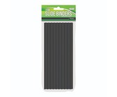 10mm Slide Binders Black - 10's