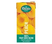 Rhodes 100% Fruit Juice Peach 6 x 1 LT