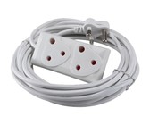 20m Extension Cord With A Two-Way Multi-Plug Extension Lead