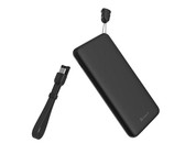 SIXTEEN10 Halo Wireless Solar Power Bank with Light - Black