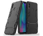 Carbon Fibre Silicone Gel Case Cover For LG K40 Navy