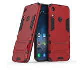 Carbon Fibre Silicone Gel Case Cover For LG K40 Navy