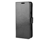 Flip Leather Cover With Card Slots & Wallet for LG G7 Fit Black