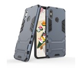 Ventilation Armor Rubber Gel Back Case for Huawei P30 Black