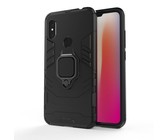 Ventilation Armor Rubber Gel Back Case for Huawei P30 Black