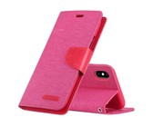 We Love Gadgets Flip Canvas Cover With Card Slots iPhone XS Max Pink