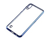 Carbon Fibre Silicone Gel Case Cover For LG K40 Navy