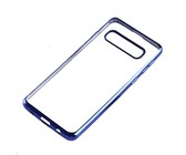 Carbon Fibre Silicone Gel Case Cover For LG K40 Navy